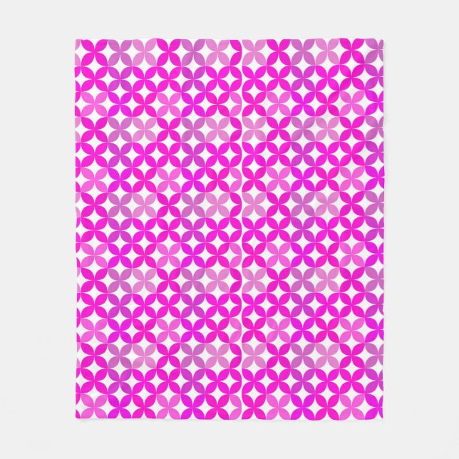 Couverture Polaire Motif Gradient Géométrique sans couture (Devant)
