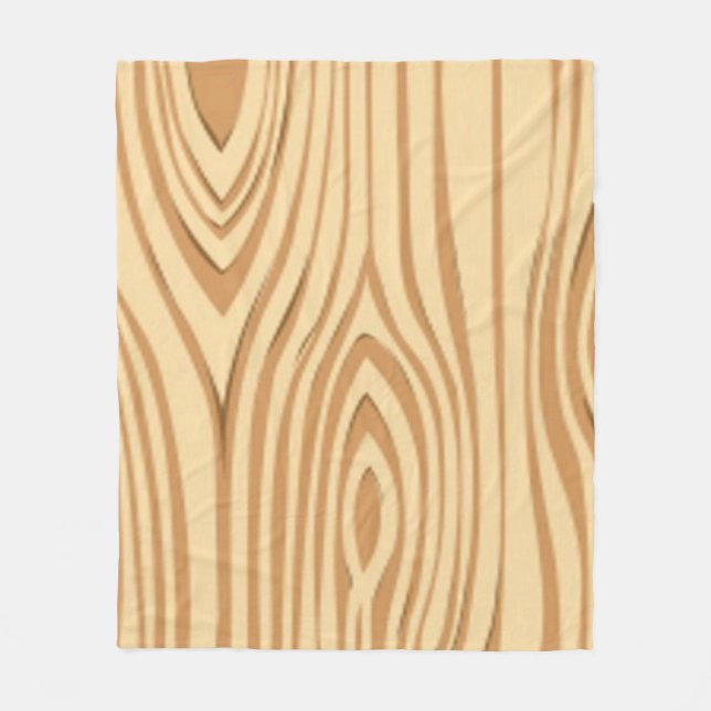 COUVERTURE POLAIRE MOTIF GRAIN EN BOIS (Devant)