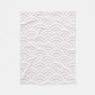 Couverture Polaire Motif japonais Kawaii Pastel Seigaiha
