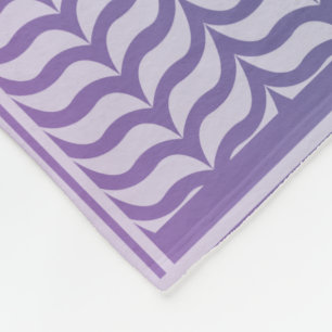 Couverture Polaire Motif Keffiyeh Dégradé Violet Moderne