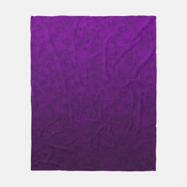 Couverture Polaire Motif marbré violet (Devant)