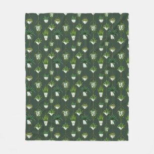 Couverture Polaire Motif ménager à accrochage géométrique