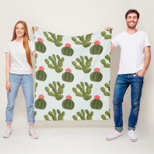 Couverture Polaire Motif mignon de cactus de la collection   de