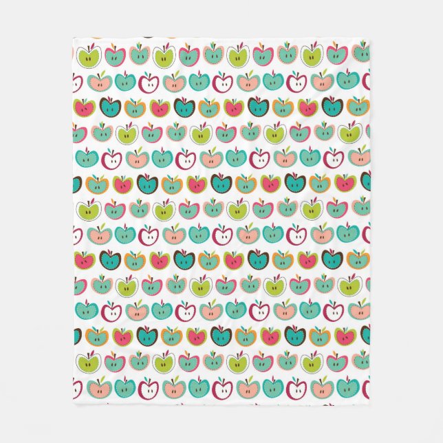 Couverture Polaire Motif mignon de pomme (Devant)