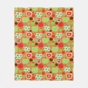 Couverture Polaire Motif mignon d'illustration de pomme