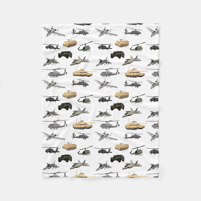 Couverture Polaire Motif militaire américain (Devant)