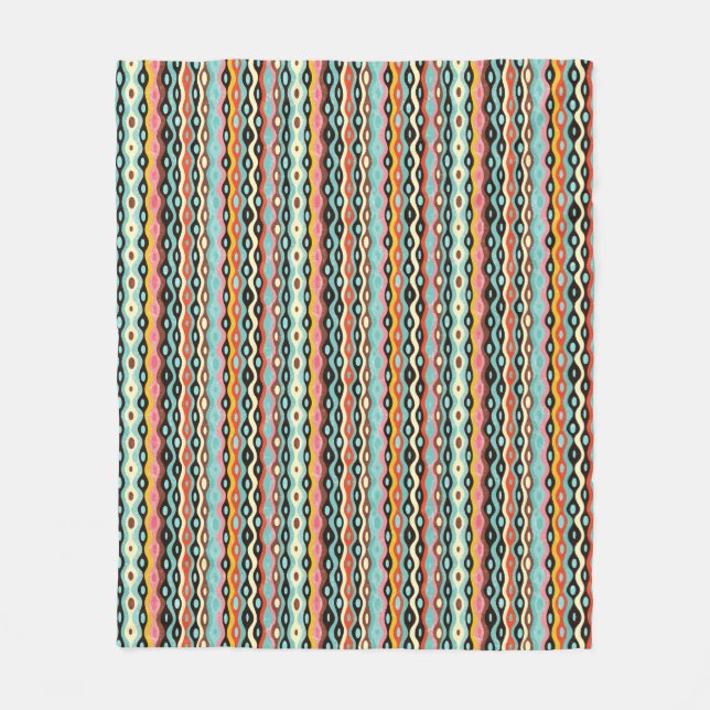 Couverture Polaire Motif multicolore abstrait (Devant)