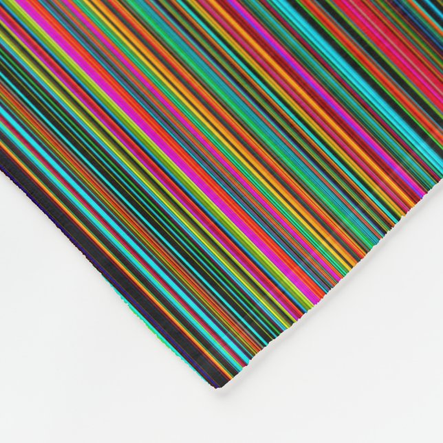 Couverture Polaire Motif multicolore coloré (Coin)