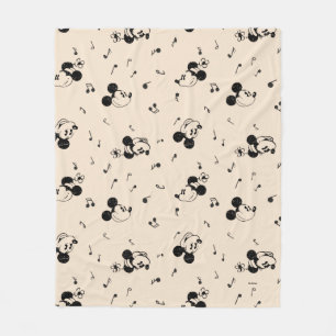 Couverture Polaire Motif musical vintage Mickey & Minnie