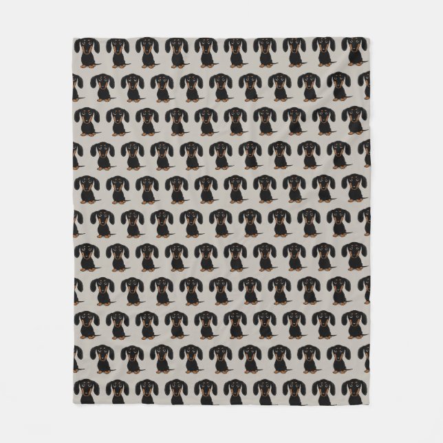 Couverture Polaire Motif noir et bronzage aux cheveux courts mignon (Devant)