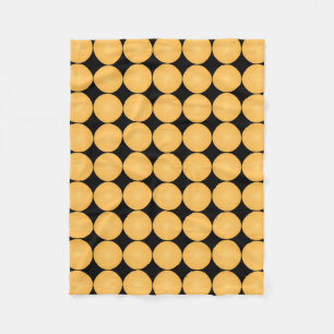 Couverture Polaire Motif noir jaune élégant