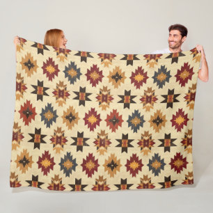 Couverture Polaire Motif occidental Aztec