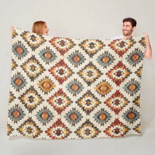 Couverture Polaire Motif occidental Aztec