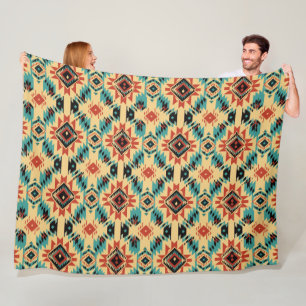 Couverture Polaire Motif occidental Aztec