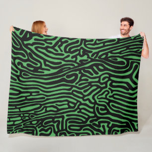 Couverture Polaire motif organique arrière-plan abstrait texture natu