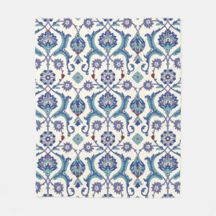Couverture Polaire Motif ornemental floral. Cuir arabe traditionnel
