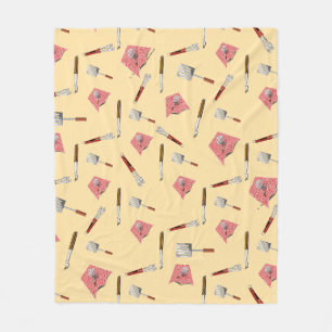 Couverture Polaire Motif Outils barbecue