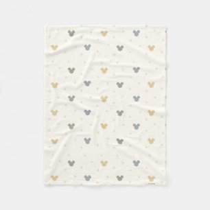 Couverture Polaire Motif pastel Mickey Mouse bébé et étoile