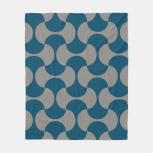 Couverture Polaire Motif pastel sans charme dans le style années 60. 
