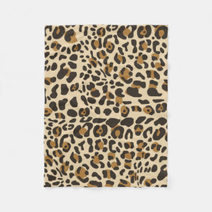 Couverture Polaire Motif Poster de animal Leopard Jaguar