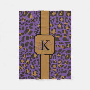 Couverture Polaire Motif Poster de animal Leopard Jaguar personnalisé