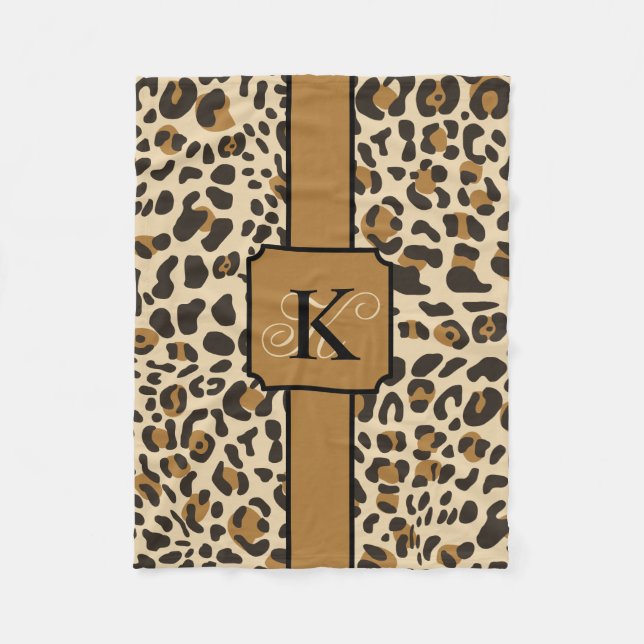 Couverture Polaire Motif Poster de animal Leopard Jaguar personnalisé (Devant)