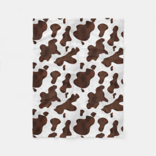 Couverture Polaire Motif repéré par cuir occidental de cheveux de