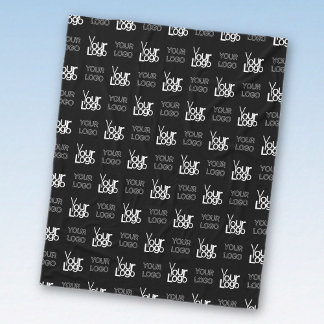 Couverture Polaire Motif répétitif de deux logos ou images