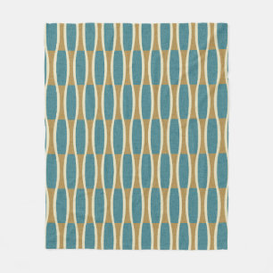 Couverture Polaire Motif rétro Mid-Century Moderne