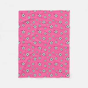 Couverture Polaire Motif rose mignon du football