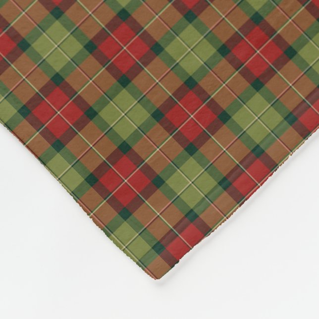 Couverture Polaire Motif Rustique de Noël Plaid (Coin)