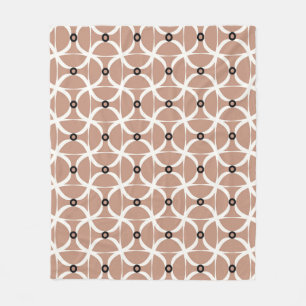 Couverture Polaire Motif sans couture avec lignes ondulées blanches e