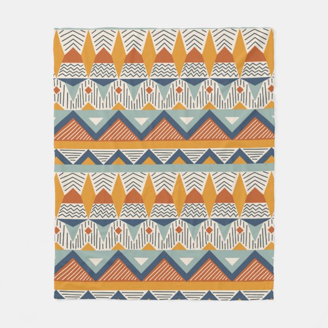 Couverture Polaire Motif sans couture dans le style navajo (Devant)