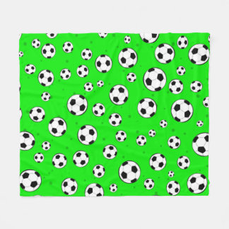 Couverture Polaire Motif sans couture de balle de football