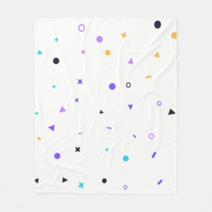 Couverture Polaire Motif sans couture de confettis de Memphis