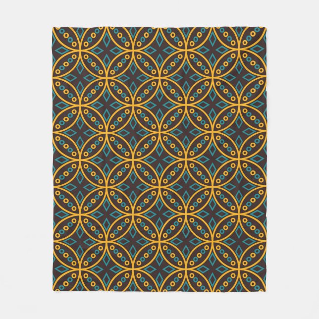 Couverture Polaire Motif sans couture en batik indonésien sur  (Devant)