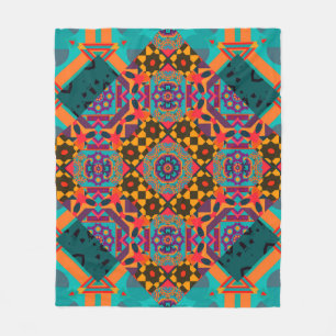 Couverture Polaire Motif sans couture ornementale de luxe arabesque