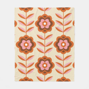 Couverture Polaire motif sans Seamless des années 70. 60s et les anné