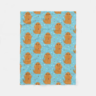 Couverture Polaire Motif Snuffleupagus Blue Stars & Dots