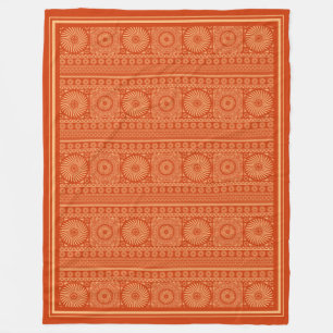 Couverture Polaire Motif solaire slave traditionnel