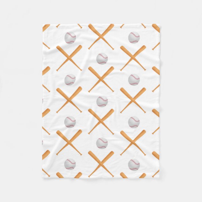 Couverture Polaire Motif sportif de baseball Batup (Devant)