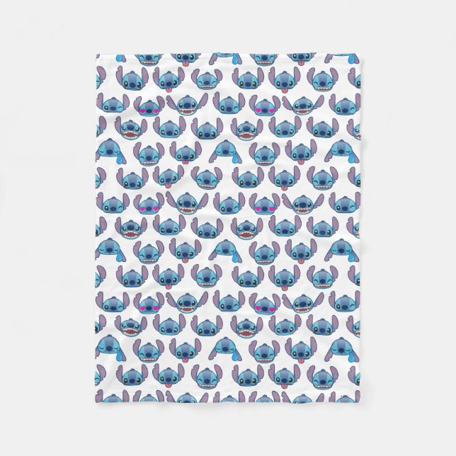 Couverture Polaire Motif Stitch Emoji (Devant)