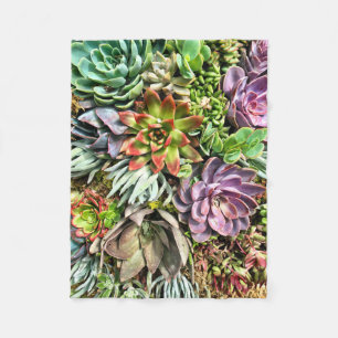 Couverture Polaire Motif succulent coloré moderne chic de photo