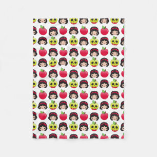 Couverture Polaire Motif terrestre Emoji Blanche Neige
