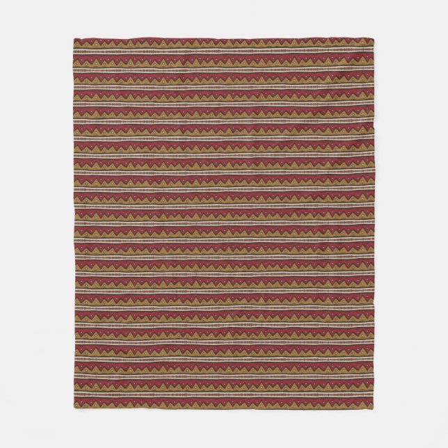 Couverture Polaire Motif tribal (Devant)