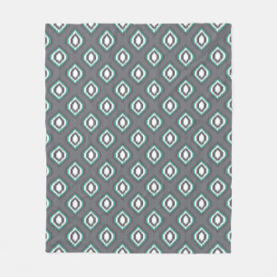 Couverture Polaire Motif tribal de rétro ikat géométrique