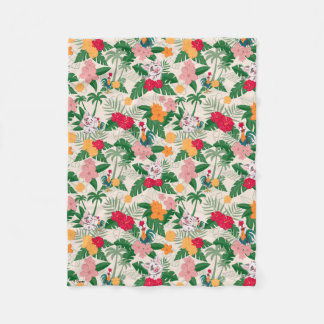 Couverture Polaire Motif tropical de Pua et Heihei