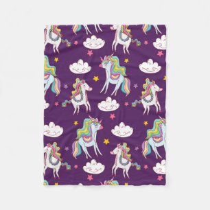 Couverture Polaire Motif Unicorn Funny Magic Horse