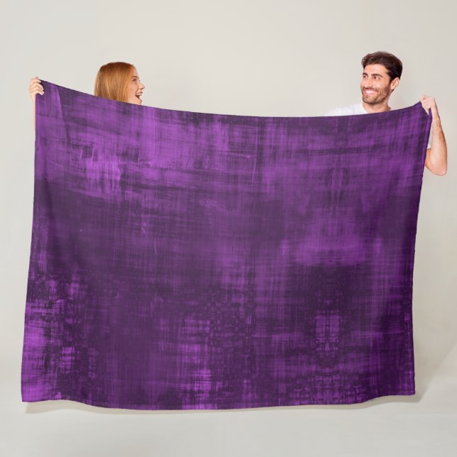 Couverture Polaire Motif VELVET PURPLE (En situation)