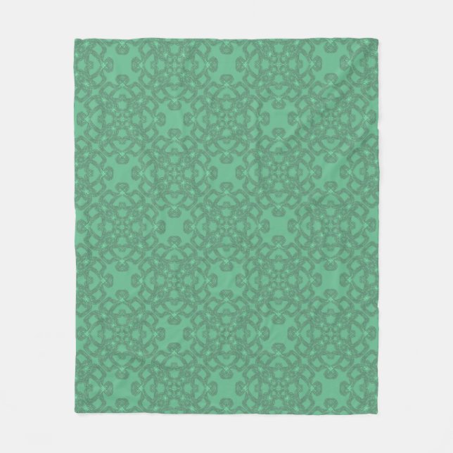 Couverture Polaire Motif vert (Devant)